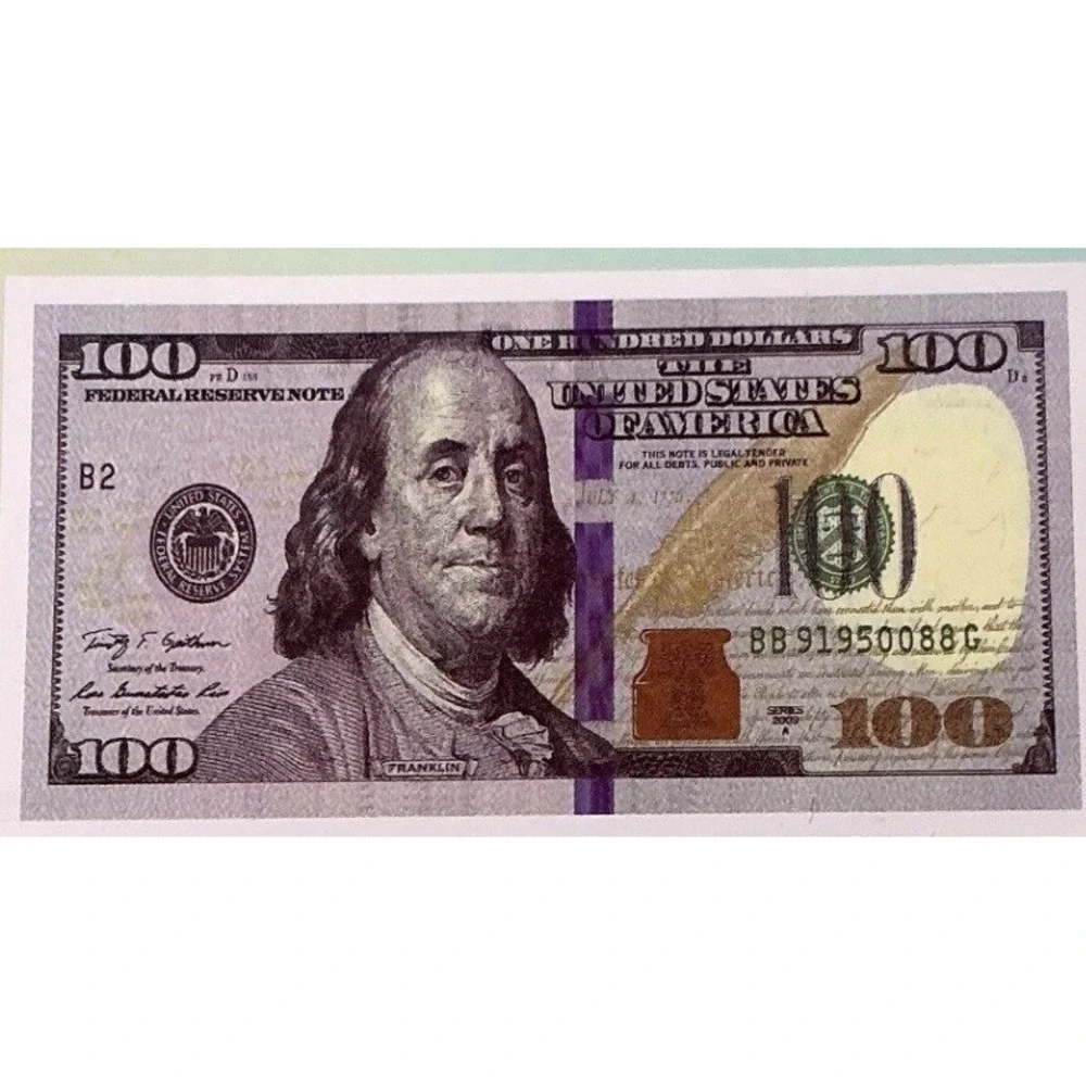 Island Gear‎ $100 Bill Beach Towel 30x60 Benjamin Franklin 100% Cotton NEW
